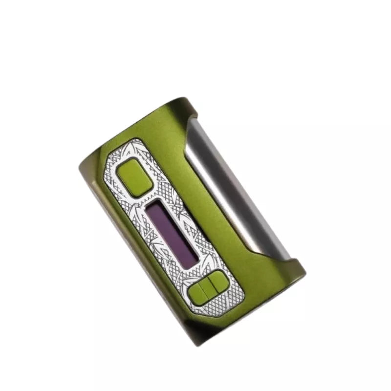 Blade 60 Vape Mod By Vypers Vape & Wick'd with an angled shot of Desert Green Device.