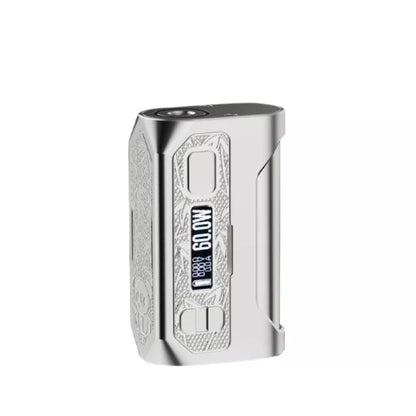 Blade 60 Vape Mod By Vypers Vape & Wick'd in Prism Silver Colour.