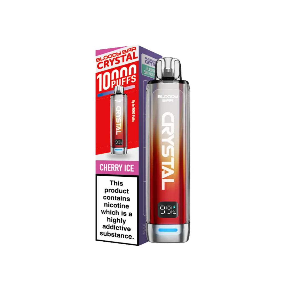 Bloody Bar Crystal 10K Vape Kit Cherry Ice Flavour 