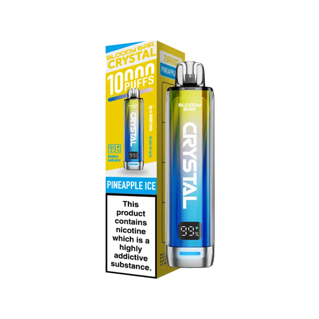 Bloody Bar Crystal 10K Vape Kit Pineapple Ice Flavour 