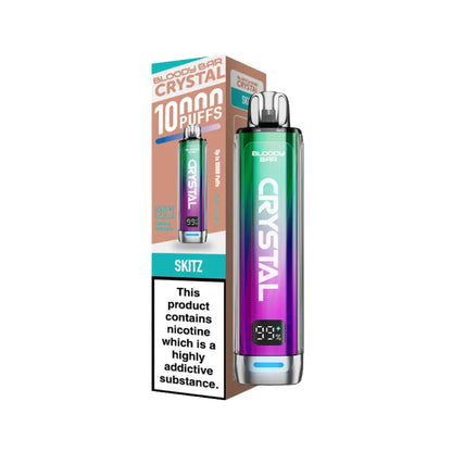Bloody Bar Crystal 10K Vape Kit Skitz Flavour 