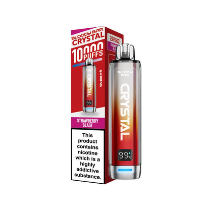 Bloody Bar Crystal 10K Vape Kit Strawberry Blast Flavour 