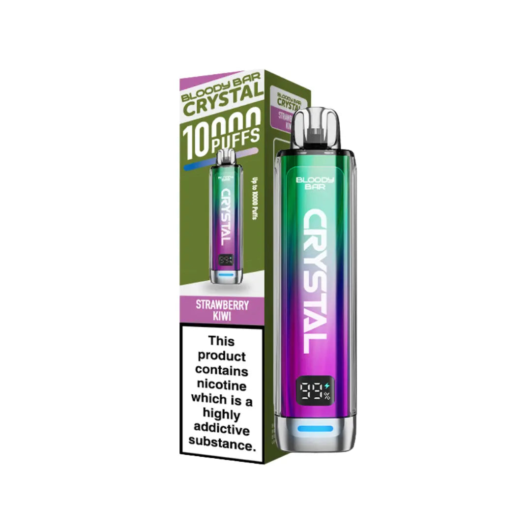 Bloody Bar Crystal 10K Vape Kit Strawberry Kiwi Flavour 