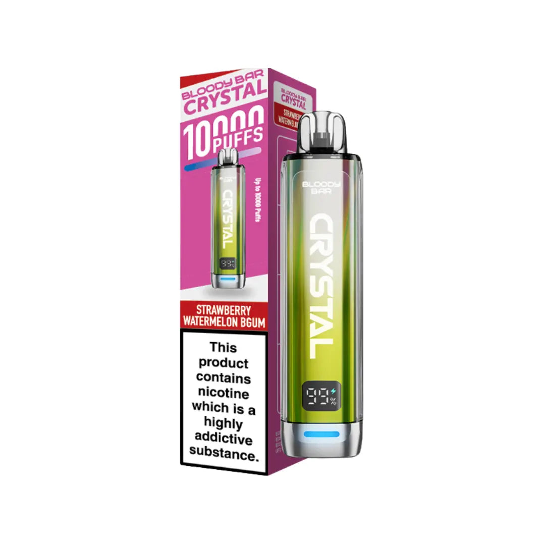 Bloody Bar Crystal 10K Vape Kit Strawberry Watermelon Bgum