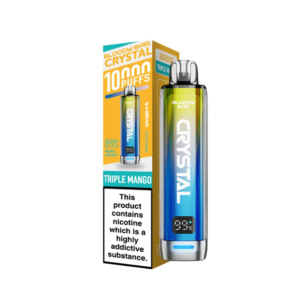 Bloody Bar Crystal 10K Vape Kit Triple Mango Flavour 