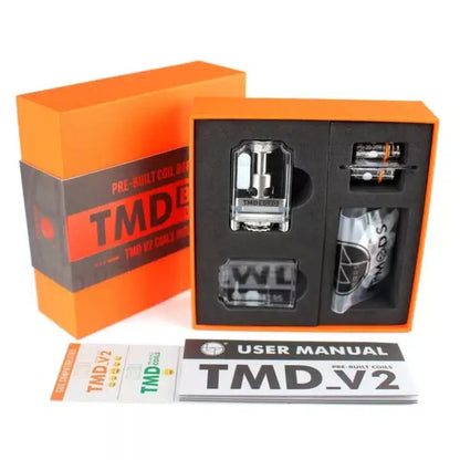 BP Mods TMD Boro Lite Tank in orange box showing all contents