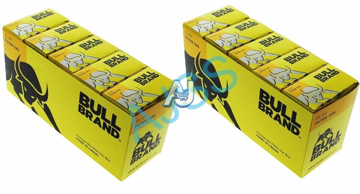 Bull Brand Slim Tips 3200 Pack 20 Bags, Aj Super Store