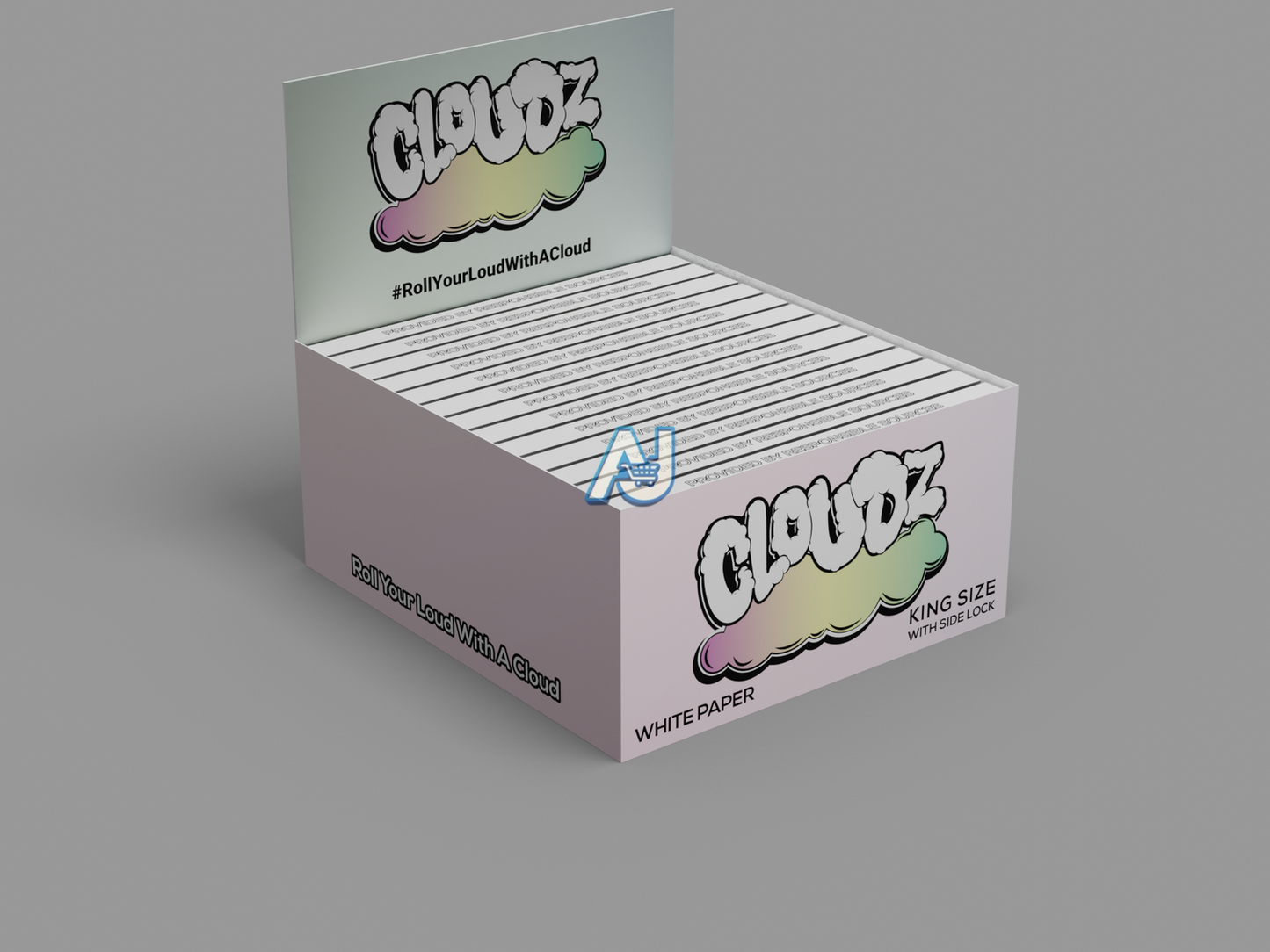 Cloudz Paper With Tips King Size Slim Rolls, Aj Super Store