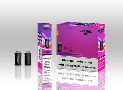 Crystal Bar Original 600 Replacement Pods Pack of 10 - Wholesale Price !