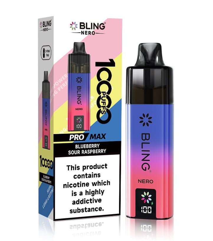 Crystal Bling Nero 10k Vape Kit Box of 5 - option1