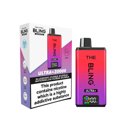Crystal Bling Ultra Plus 30K Vape Kit Blueberry Hbubba bubba & Watermelon Hubba bubba flavours 