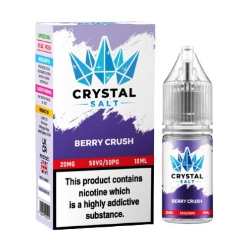 Crystal Nic Salt 10ml Pack of 5, Berry Crush Flavour