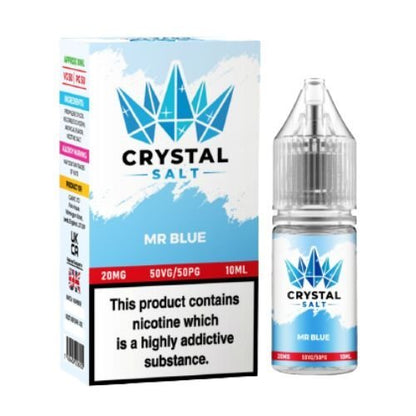 Crystal Nic Salt 10ml Pack of 5, Mr Blue Flavour