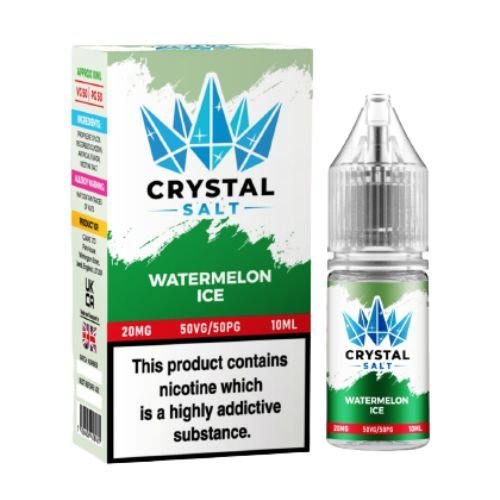 Crystal Nic Salt 10ml Pack of 5, Watermelon Ice Flavour
