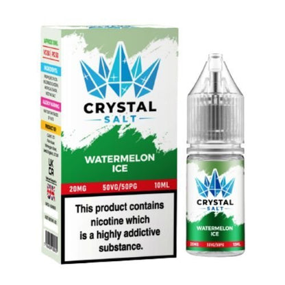 Crystal Nic Salt 10ml Pack of 5, Watermelon Ice Flavour