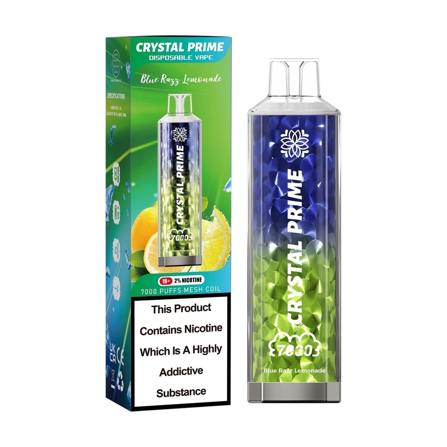 Crystal Prime 7000 Puffs Disposable Vape - Box of 10 AJ's Superstore Crystal Prime 7000 Puffs Disposable Vape - Box of 10 AJ's Superstore