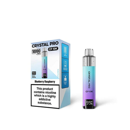 Crystal Pro 10000 CP10K Prefilled Pod Kit Box of 5, Blueberry Raspberry Flavour