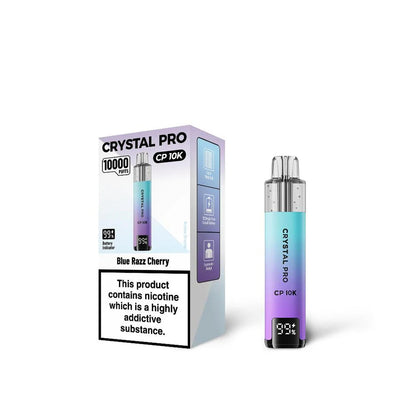 Crystal Pro 10000 CP10K Prefilled Pod Kit Box of 5, Blue Razz Cherry Flavour