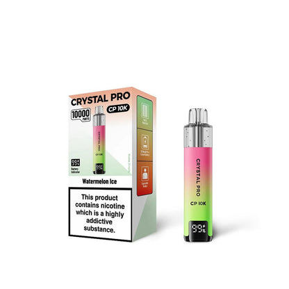 Crystal Pro 10000 CP10K Prefilled Pod Kit Box of 5, Watermelon Ice Flavour