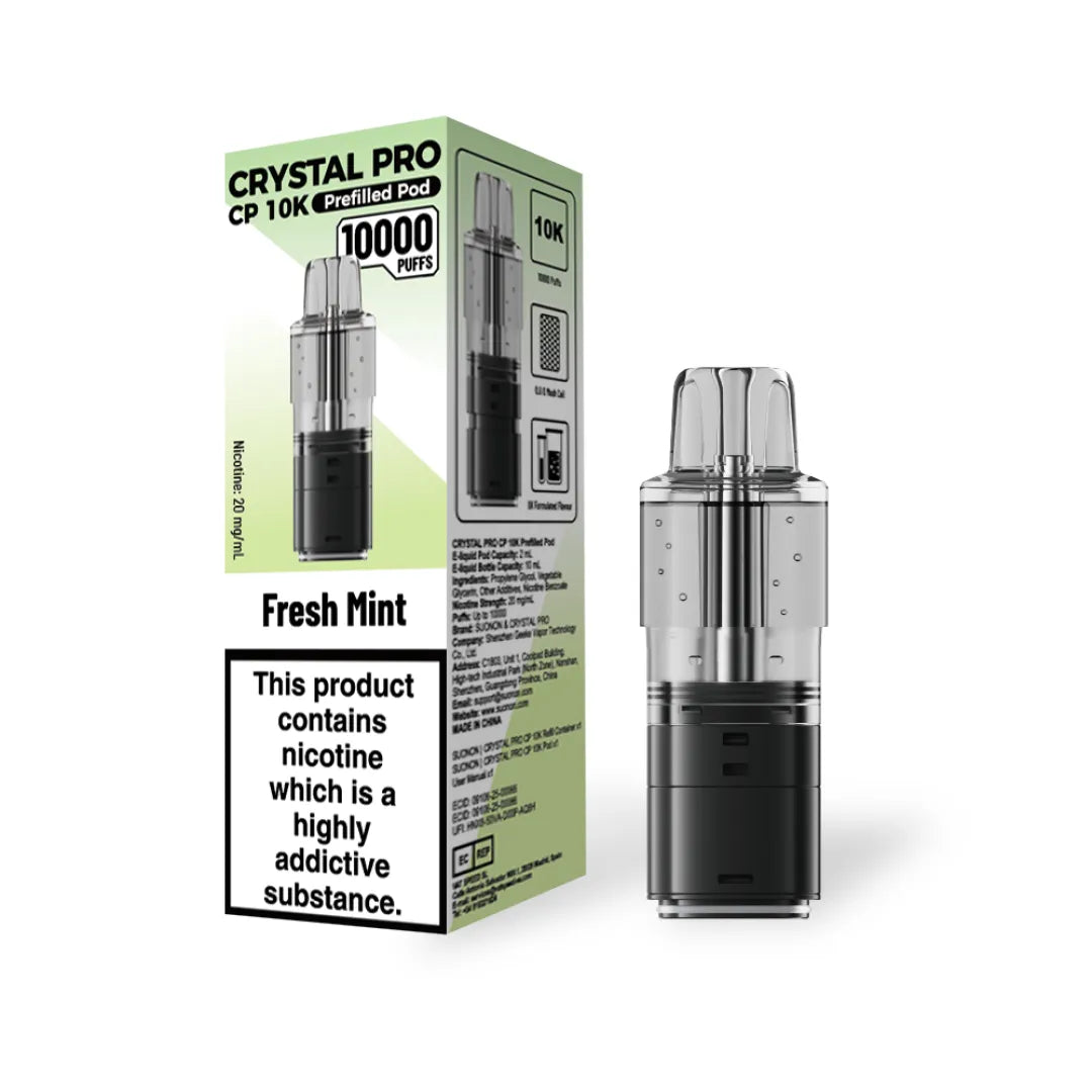 Crystal Pro CP 10K Prefilled Replacement Pods - Box of 5