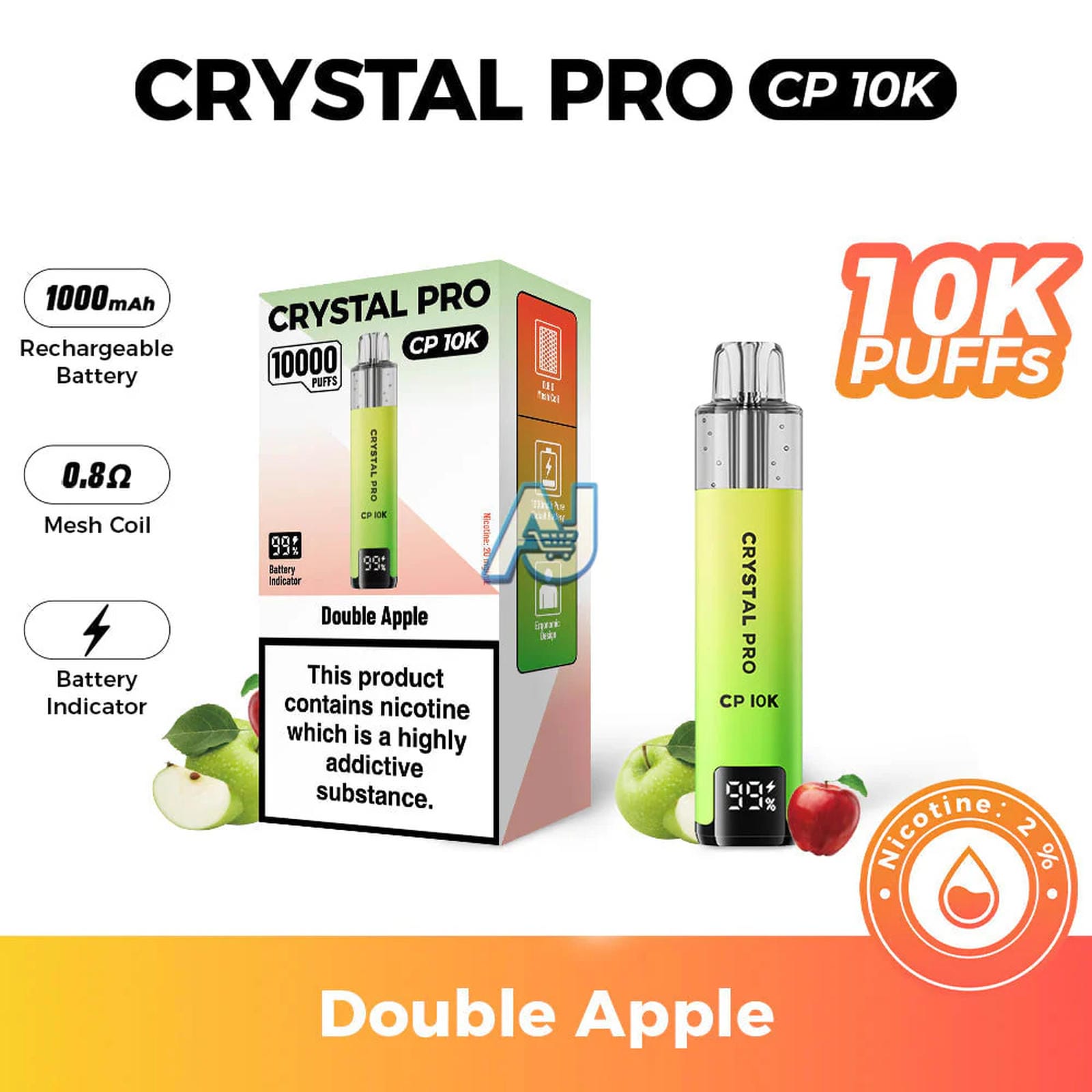 Crystal Pro CP 10K Puffs Prefilled Pod Kit – AJ's Superstore