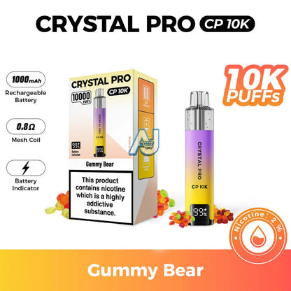 Crystal Pro CP 10K Puffs, Gummy Bear Flavor