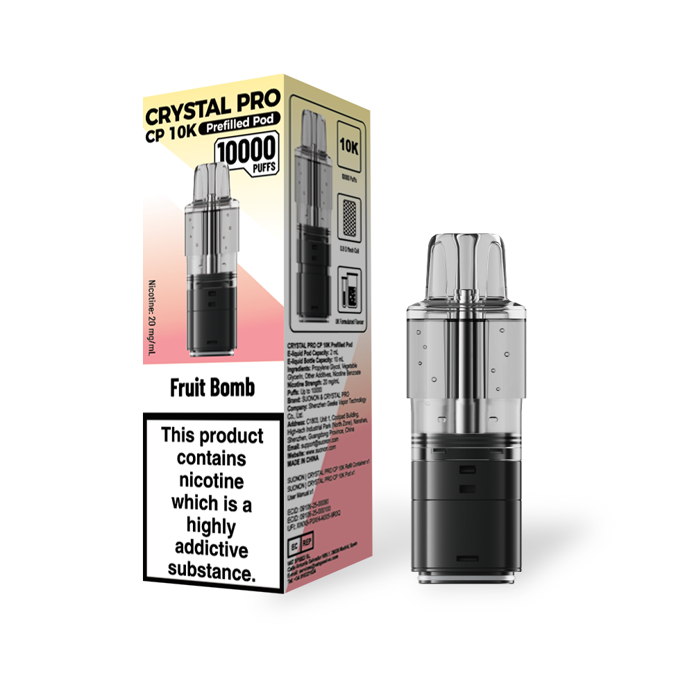 Crystal Pro CP 10k Replacement Pods Box f 5, Fruit Bomb Flavour