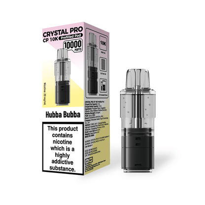 Crystal Pro CP 10k Replacement Pods Box of 5, Hubba Bubba Flavour