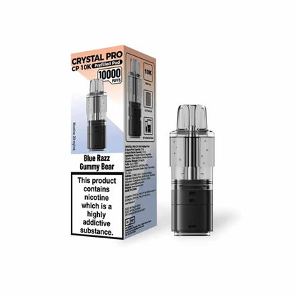 CRYSTAL PRO CP10K Prefilled Replacement Pod, Blue Razz Gummy Bear Flavour