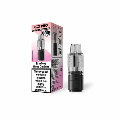 CRYSTAL PRO CP10K Prefilled Replacement Pod, Strawberry Cherry Cranberry Flavour