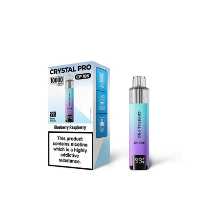 Crystal Pro Cp 10k Puffs Prefilled Pod Vape Kit, Blue Berry Raspberry Flavour