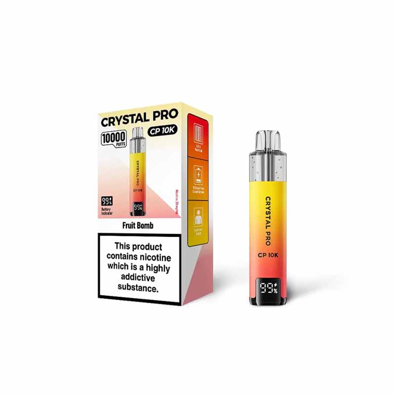 Crystal Pro Cp 10k Puffs Prefilled Pod Vape Kit, Fruit Bomb Flavour