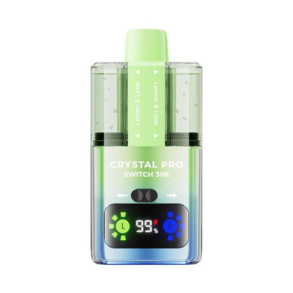 Crystal Pro Switch 30k Pods Box of 5, Lemon Lime Flavour