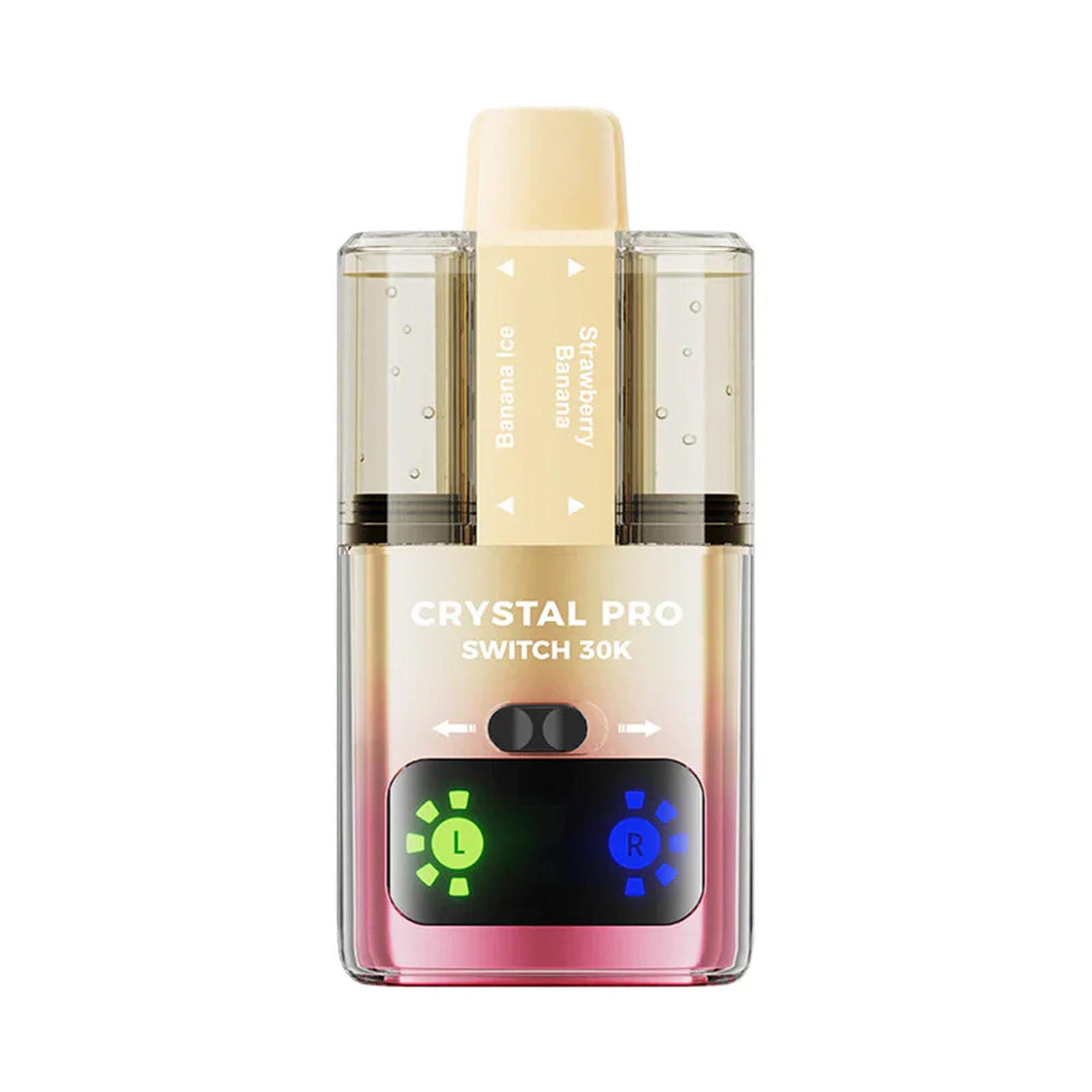 Crystal Pro Switch 30K Puffs Prefilled Pod Kit Box of 5, Banana Ice, Strawberry Banana  Flavour