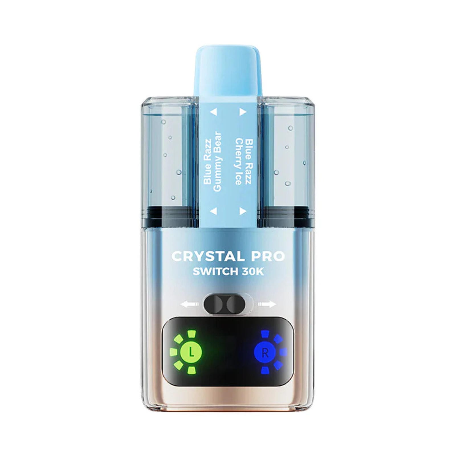 Crystal Pro Switch 30K Puffs Prefilled Pod Kit Box of 5, Blue Razz Gummy Bear, Blue Razz Cherry Ice Flavour
