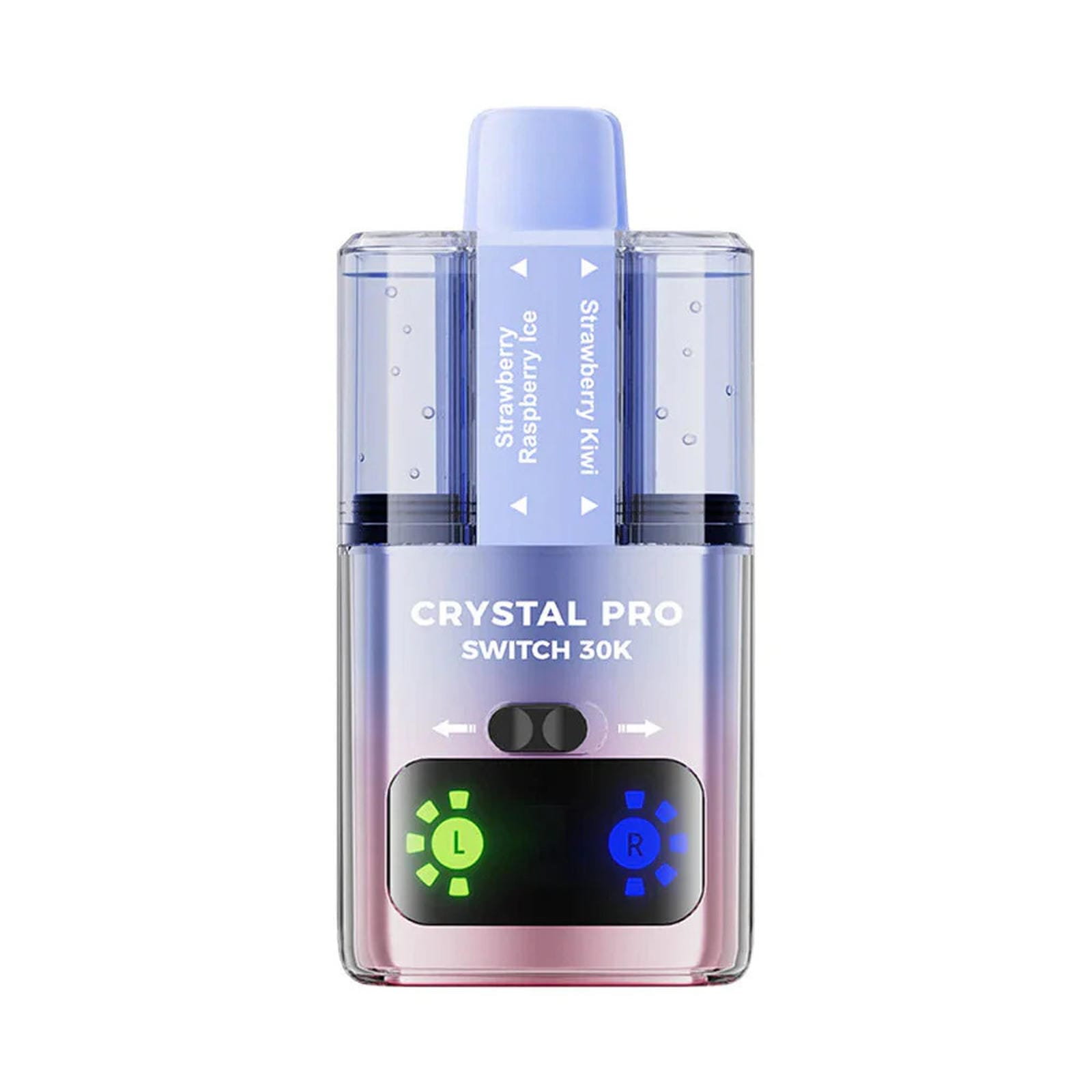 Crystal Pro Switch 30K Puffs Prefilled Pod Kit Box of 5, Strawberry Raspberry Ice, Strawberry Kiwi Flavour