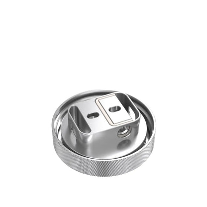 Close-up view of the Nitrous RTA 22mm build deck featuring a single-coil postless design with airflow cutout.