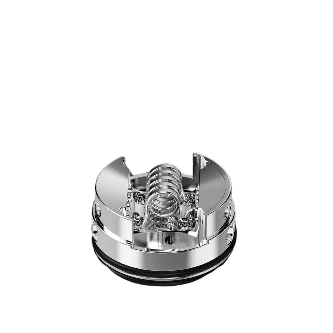 Dead Rabbit Mini RDA Deck showcasing its postless deck by Hellvape