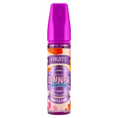Dinner Lady Fruits 50ml Shortfill E Liquid Vape Juice, Purple Rain Flavour 