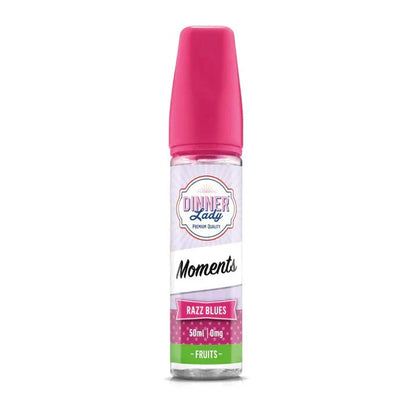 Dinner Lady Fruits 50ml Shortfill E Liquid Vape Juice, Razz Blues Flavour 