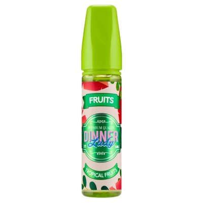 Dinner Lady Fruits 50ml Shortfill E Liquid Vape Juice, Tropical Fruits Flavour