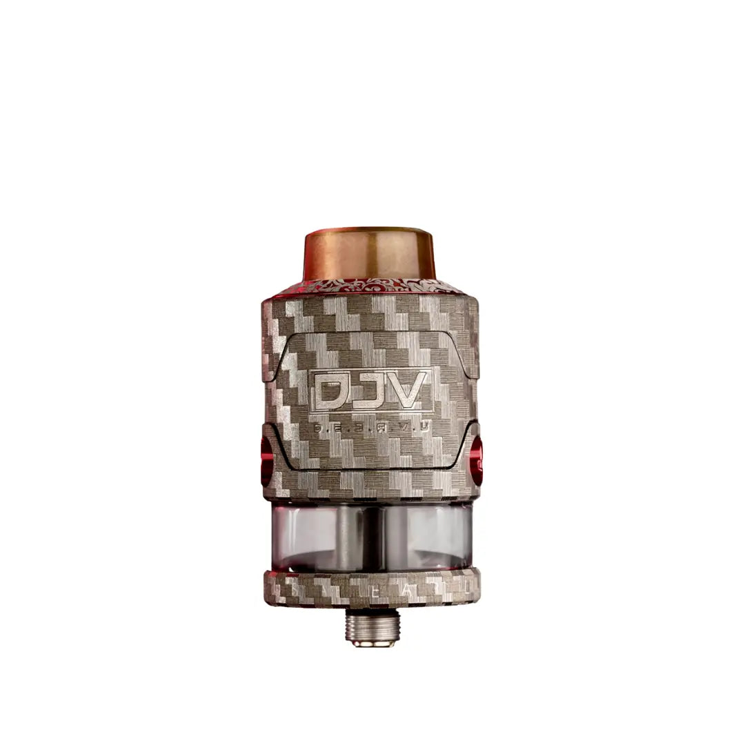 DJV RDTA V2 in Carbon Engraved Red Colour