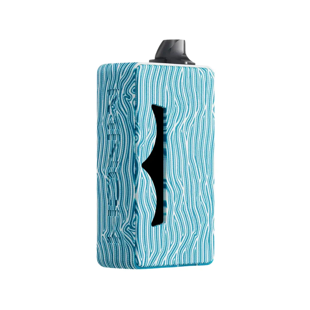 Dotmod DotAIO V2 Kit G10 Monarchy Edition, textured blue vape device, side view.