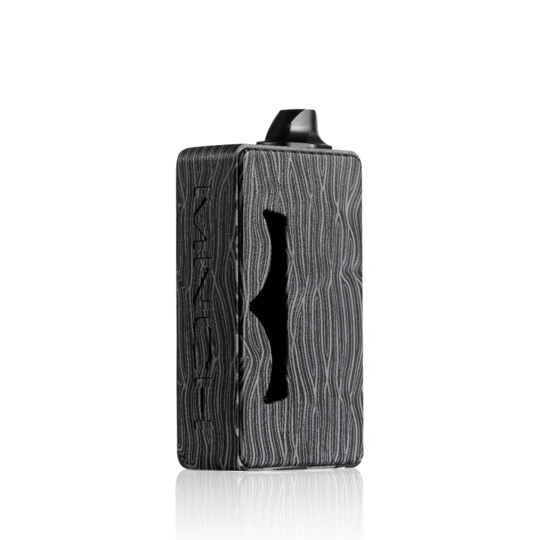 Dotmod DotAIO V2 Kit G10 Monarchy Edition, textured black vape device, side view.
