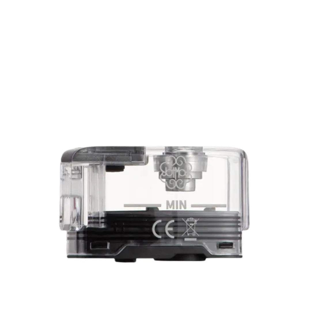Clear Dotmod Dotpod Max replacement empty pod tank against a white background.