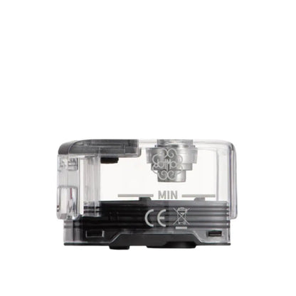 Clear Dotmod Dotpod Max replacement empty pod tank against a white background.
