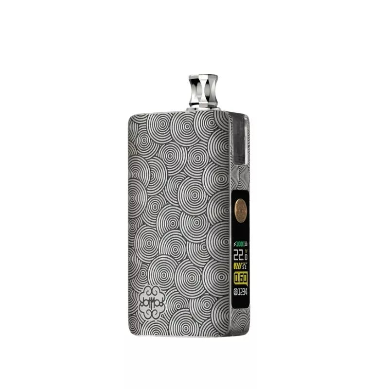 DotMod DotPod Max Pod Vape Kit In silver ripple colour. Great for Nic Salt E-liquids