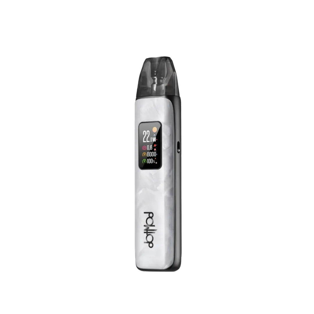 DotMod dotPod Plus Pod Vape Kit in Pearl White perfect for Nic Salt Vape Juices 