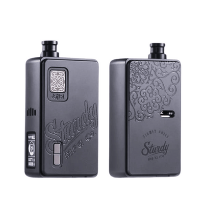 Dotmod Sturdy DotAIO V2 Nero Edition, sleek black design with intricate engravings.