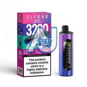 Elf Bar 4 in 1 3200 Pod Kit, Purple Edition